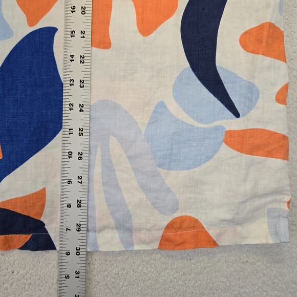 Porter & Ash Hawaiian Shirt Mens XL Linen Button Up Floral Short Sleeve - Picture 6 of 7